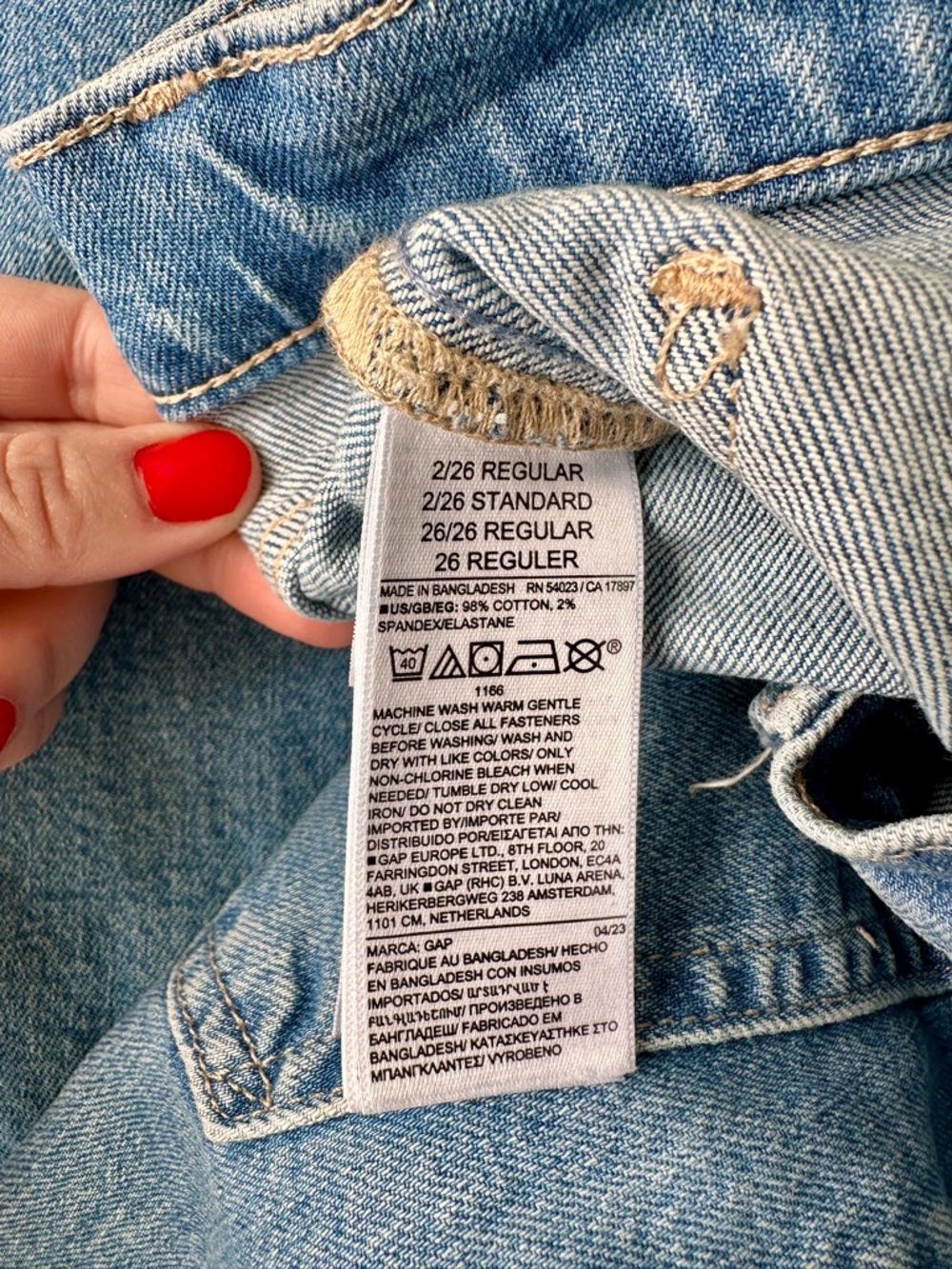 Women’s GAP 70s flare light- medium wash denim jeans, vintage inspired, size 26 - Picture 7 of 10